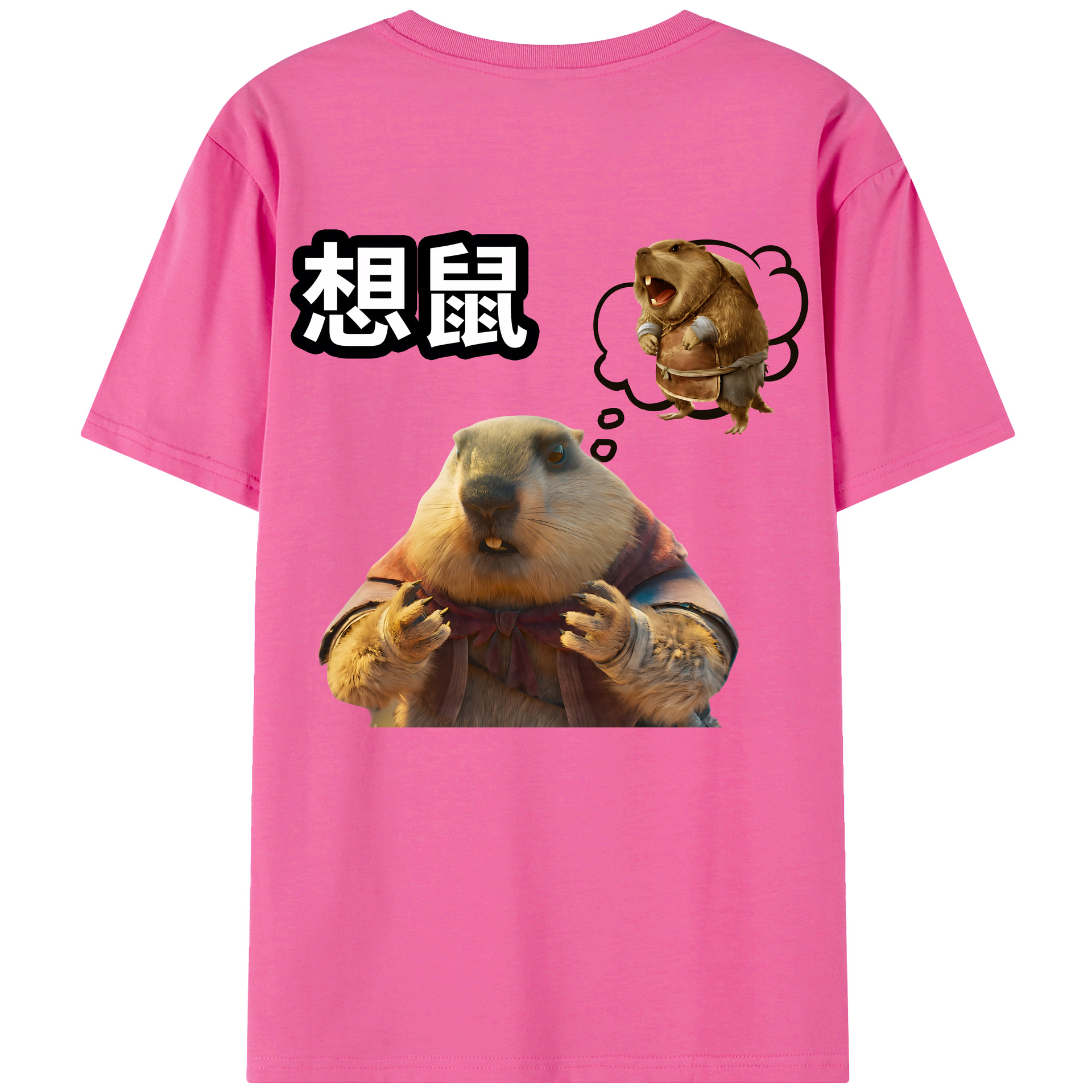 （画像用） Ne Zha 2 ナタ 魔童の大暴れ レディース半袖Tシャツ(バックプリント)